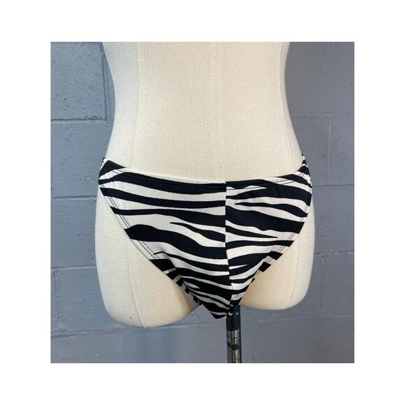 Men's Zebra Print Thong Underwear Pointed Structured Men's Lingerie One Size - Picture 5 of 11